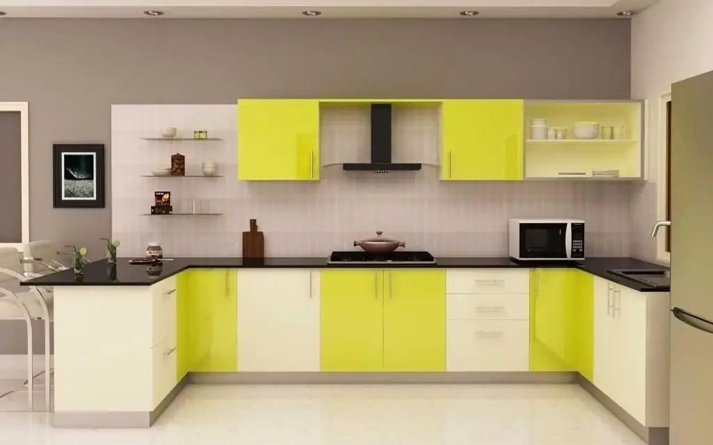 juego de cocina combinación de colores