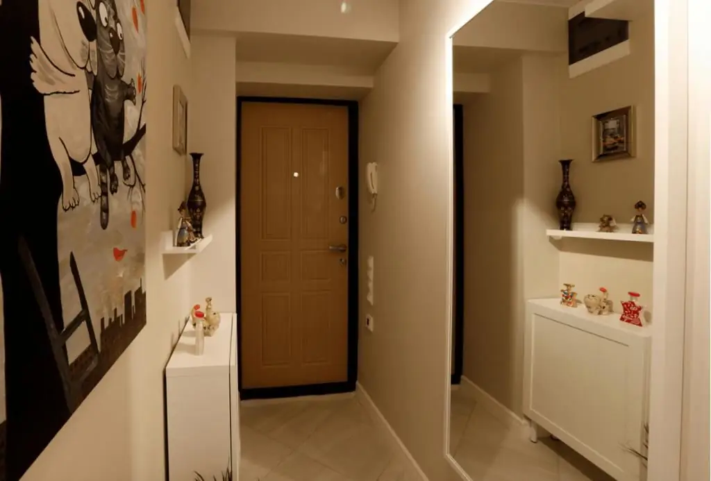 Interior design in a small hallway