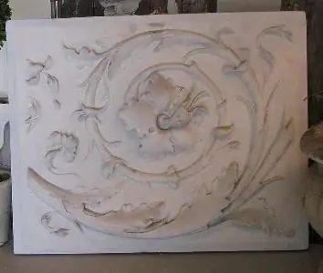 plaster bas-relief