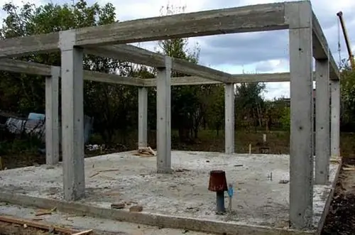 monolithic frame of a private house technology