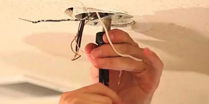 how to remove chandelier hook from ceiling