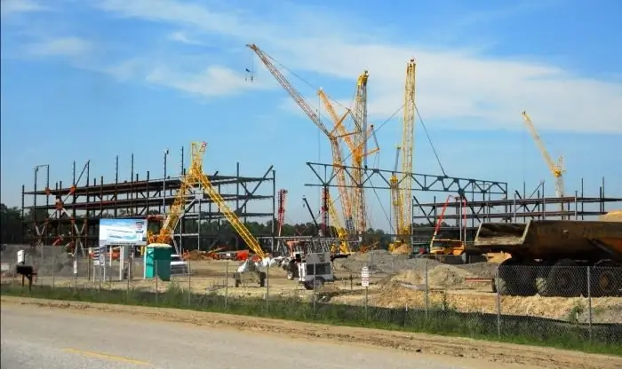 examen de la construcción en curso