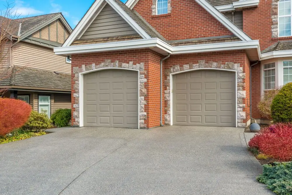 photo of a brick garage