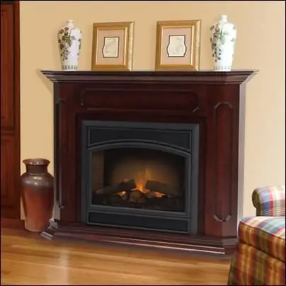 artificial fireplaces in the apartment