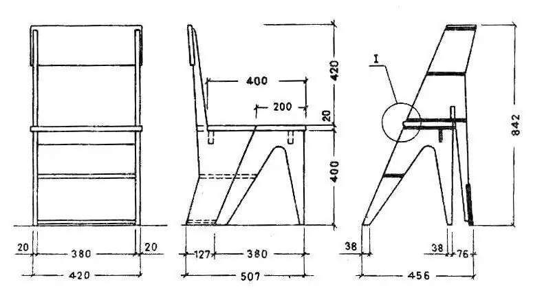 dibujo de la silla del transformador