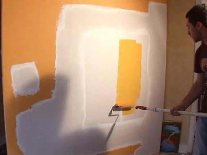 plasterboard wall painting