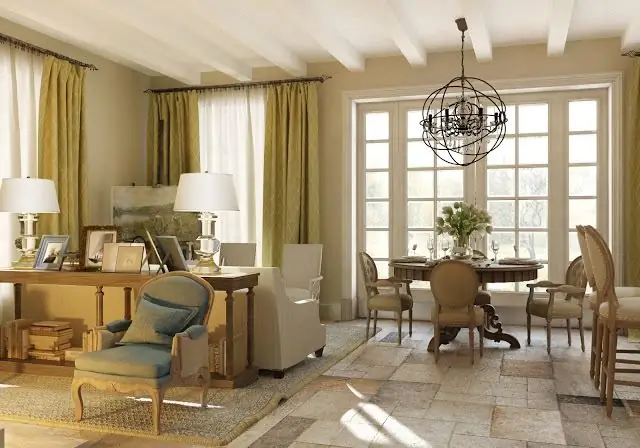 kitchen living room in a private house