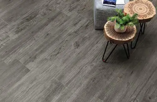 porcelain tile for the floor in the living room under the tree