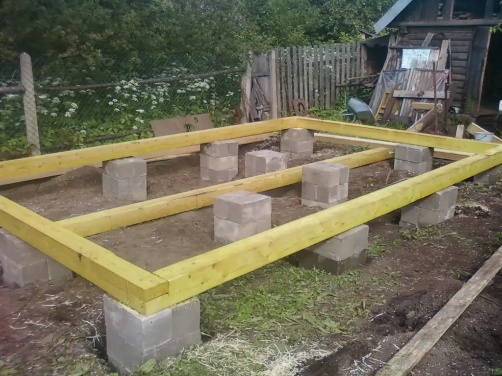 Pillar foundation for a gazebo