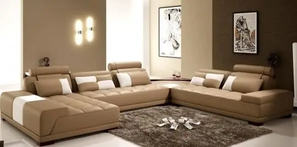 beige color in the living room