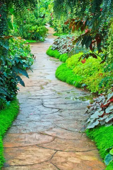 DIY garden path sa murang halaga