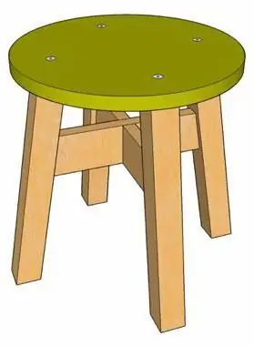 Wooden stool