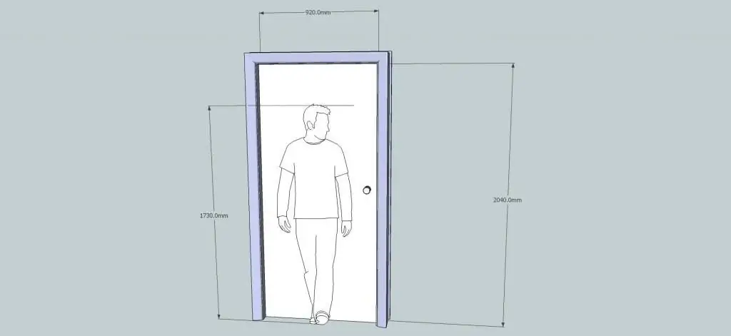 Standard interior door height