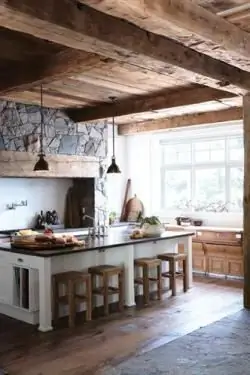 chalet style kitchen