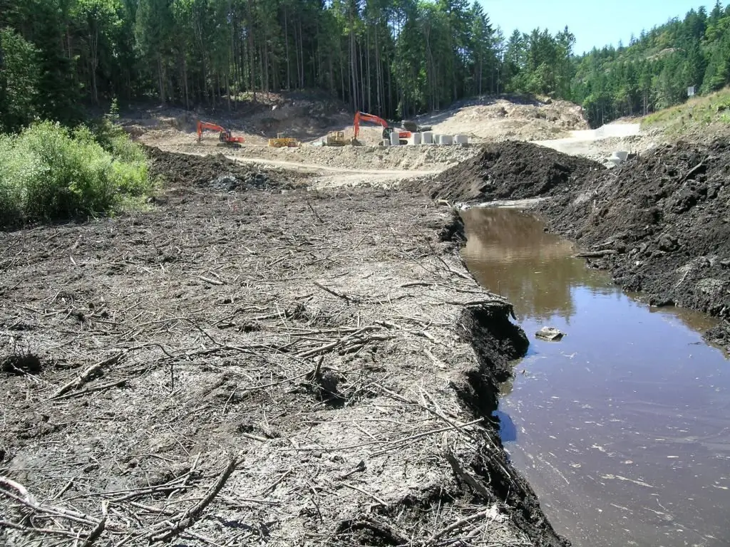 Drainage of peatlands